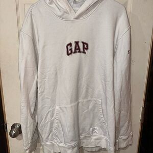 GAP White Sweatshirt Classic Pullover Hoodie